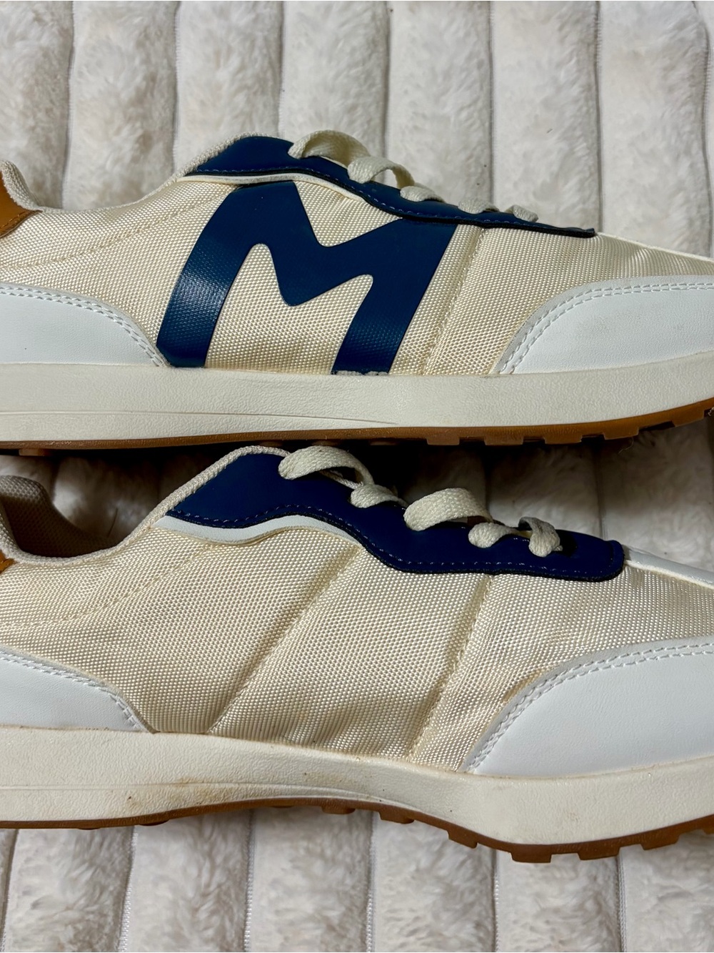 Mudd Cream, Navy & Tan Women's Sneakers